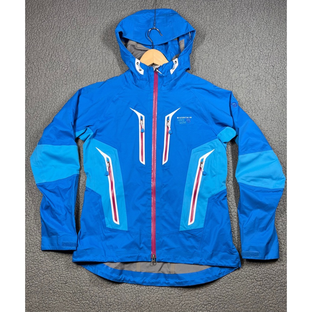 Mountain Hardwear Dry.Q Elite Waterproof Hardshell Jacket Blue Womens Size Small